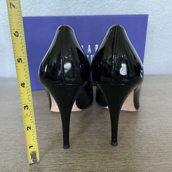 Stuart Weitzman Black Patent Stiletto Heels 9.5 - Picture 4 of 6